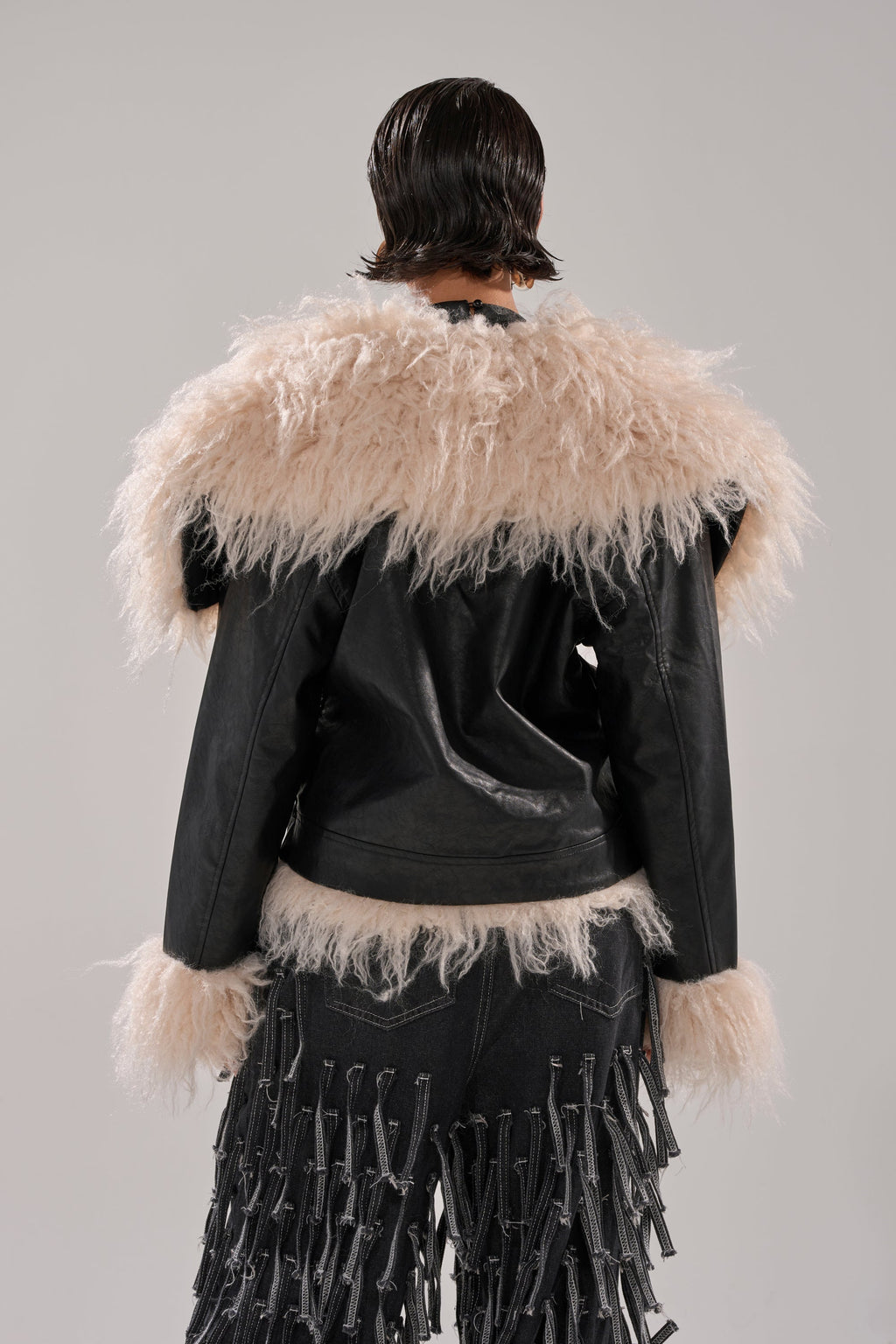 ROSIE FUR TRIM MOTO