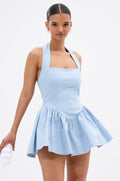 LAKIN HALTER MINI DRESS