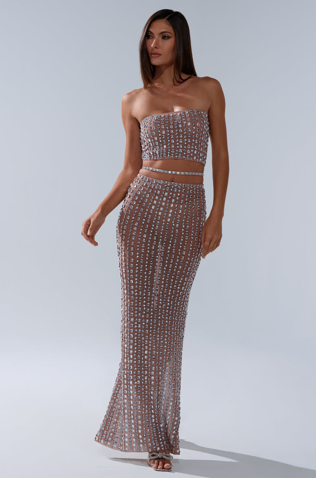 ALL THE SHINE RHINESTONE BANDEAU