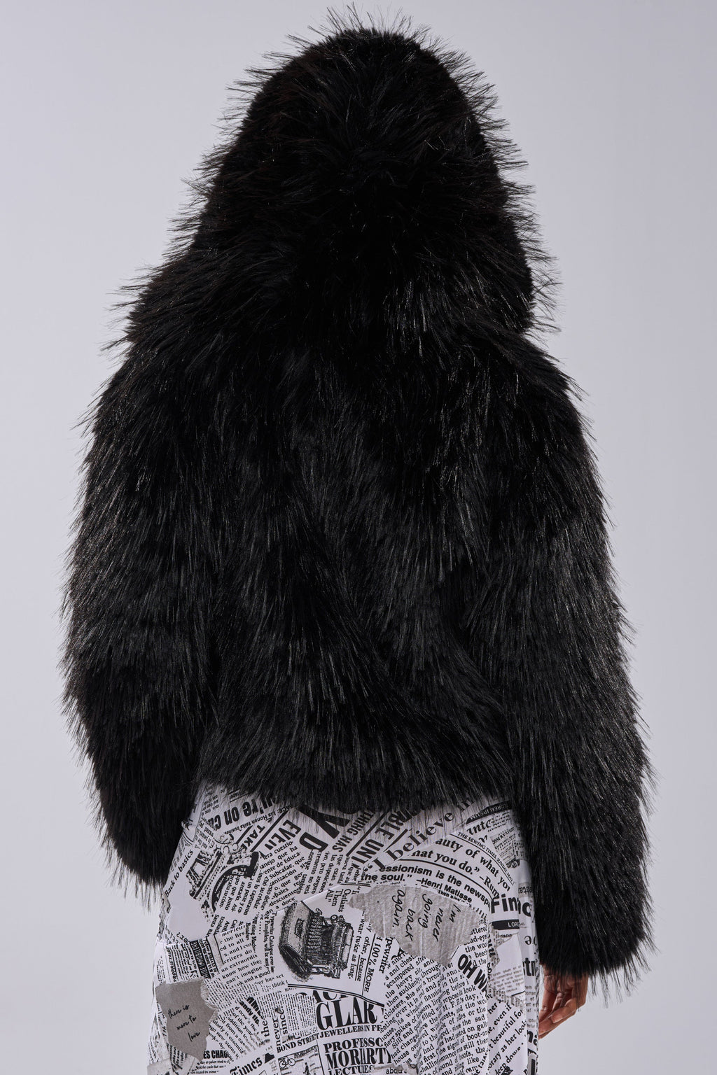 LOSING IT HOODED FAUX FUR