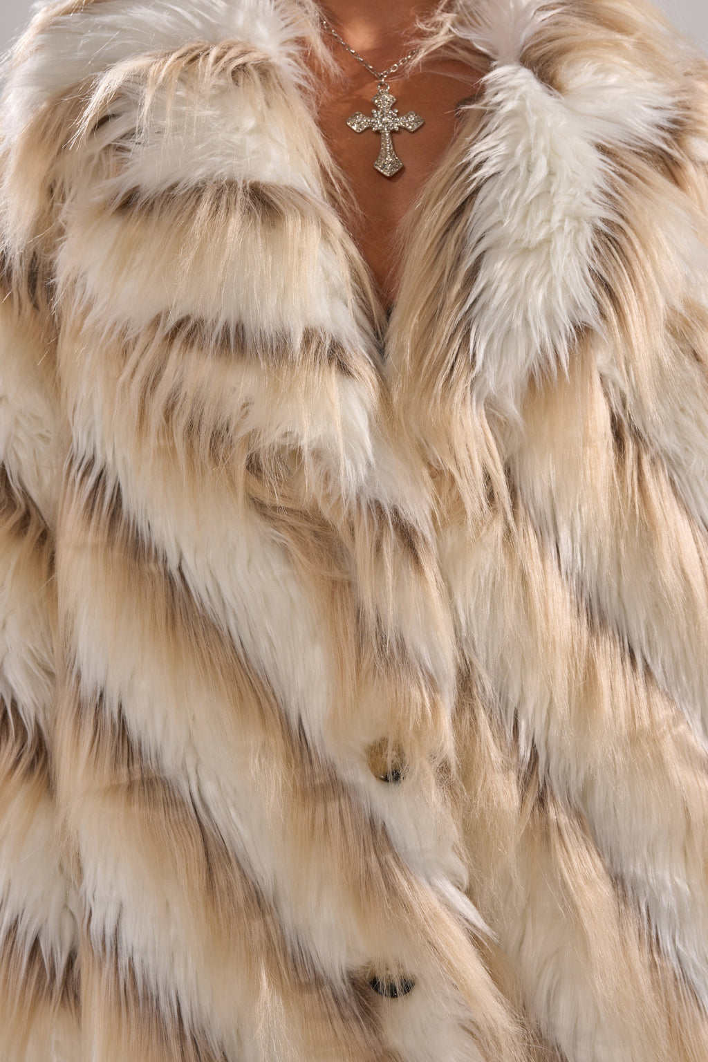 HARLOW PATCHWORK FAUX FUR
