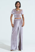 FEELS GOOD  WIDE LEG VELVET PANT