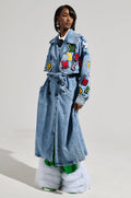 TAKE NOTES DENIM TRENCH