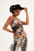 FEELING WILD DRAPE BLOUSE
