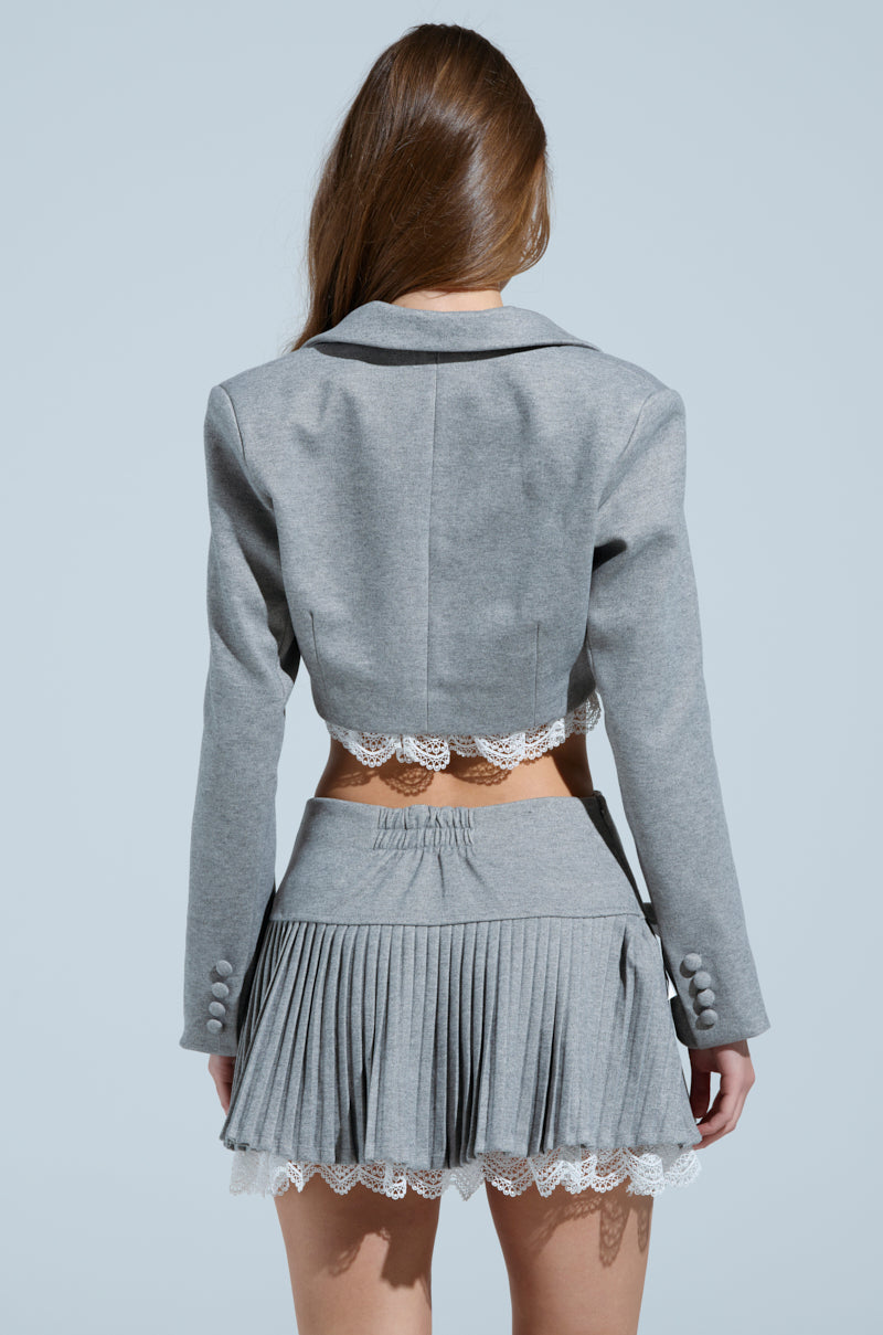 MARLEY LACE TRIM BLAZER
