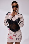 SNATCH ME UP CORSET SWEATSHIRT DRESS