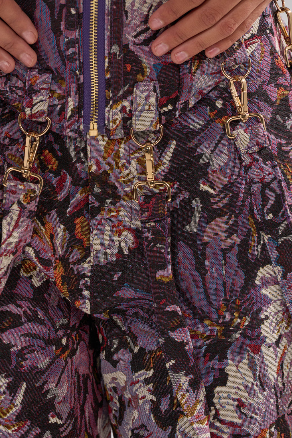 ABOVE THE MIDDLE FLORAL CORSET