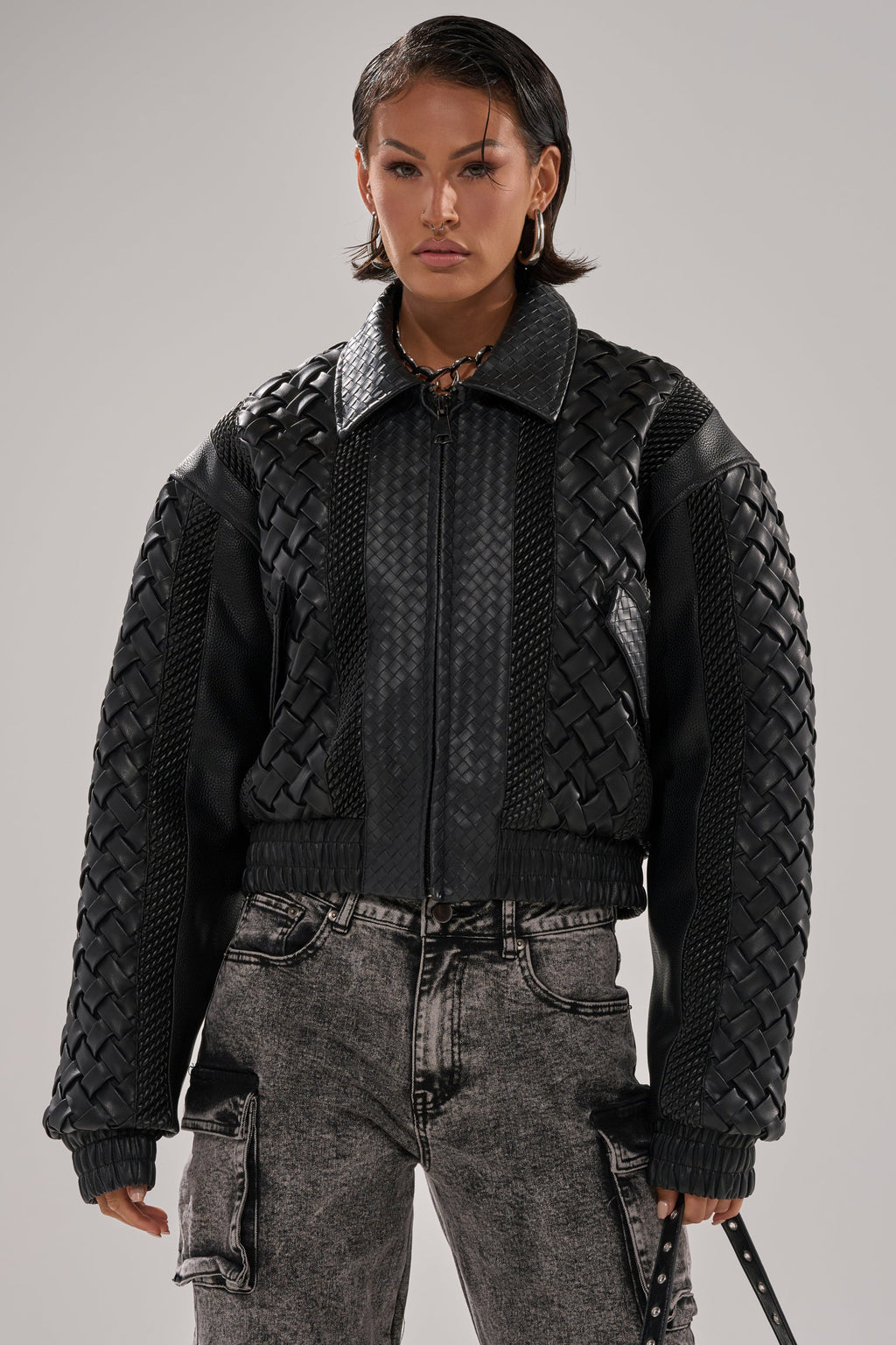 KEEP IT LOWKEY PATCHWORK BOMBER