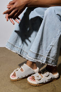 AZALEA WANG TRESOR GREY FUZZY SANDAL