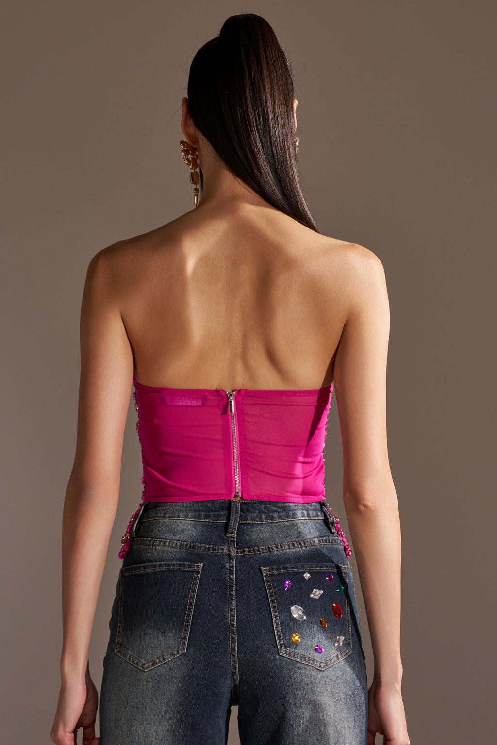 OH HOT DAMN RHINESTONE CORSET