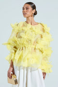 BLOOM BLOUSE IN BABY YELLOW