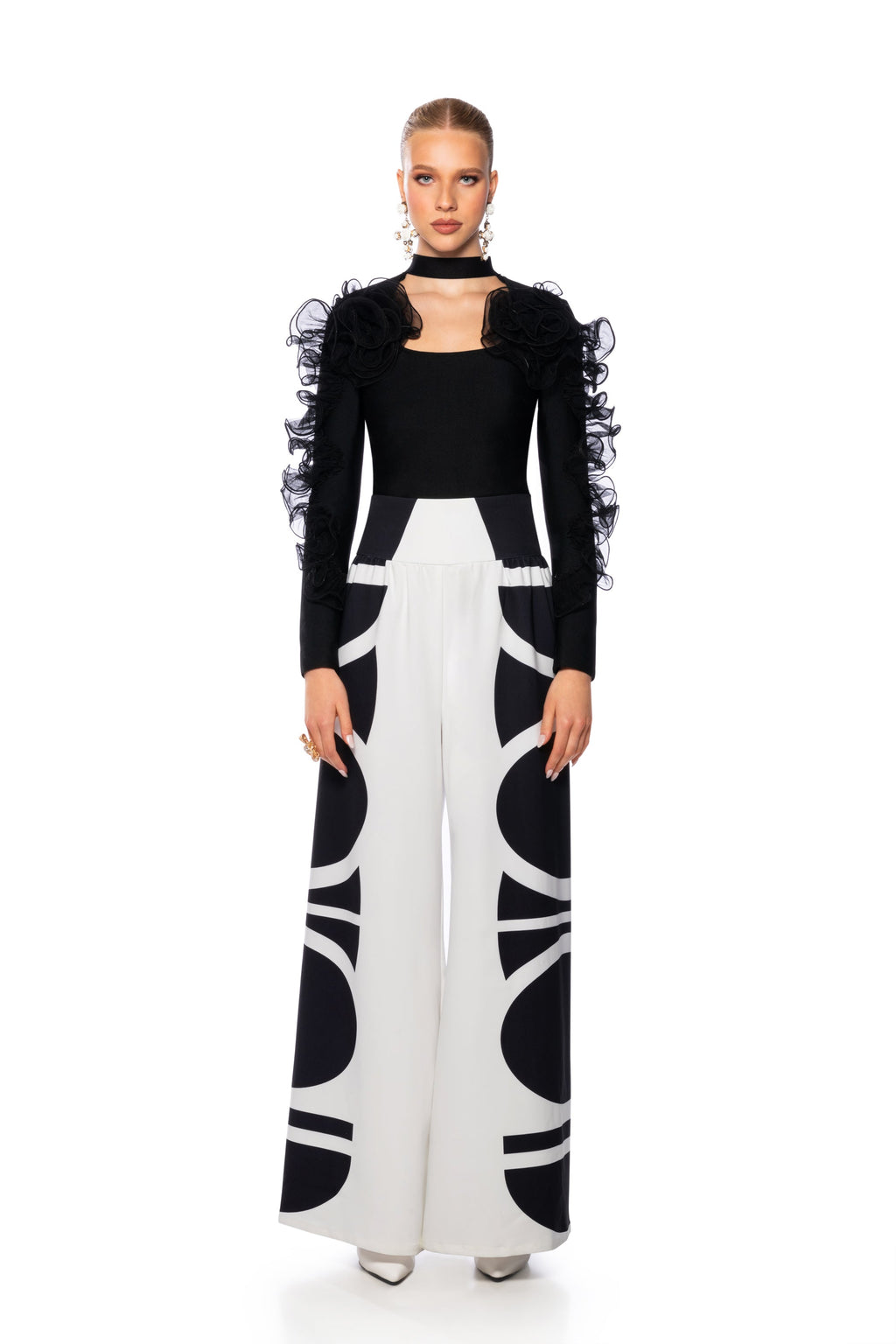 AT THE VILLA PALAZZO BANDED PANT