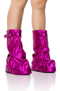 AZALEA WANG ANGELA FUCHSIA FLAT BOOTIE