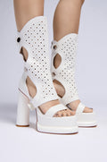 AZALEA WANG KWAME WHITE GLADIATOR SANDAL