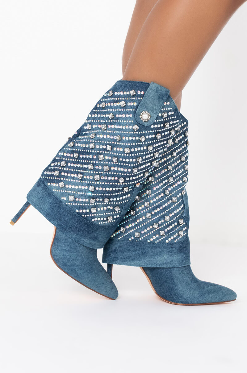 AZALEA WANG LEAVE IT ALL BEHIND STILETTO BOOTIE