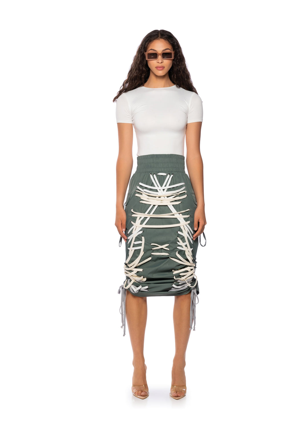 BRIELLE TIED UP MAXI SKIRT