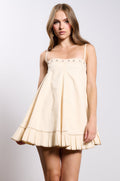 PLEATED UP MINI DRESS