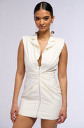 FLYING FIRST CLASS SLEEVELESS BLAZER MINI DRESS