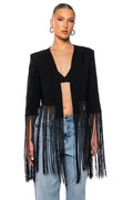 FRINGED UP BLAZER