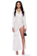 LALA BUTTON DOWN MAXI DRESS