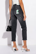 LEGEND HAS IT HIGH RISE DISTRESSED RELAXED FIT JEANS