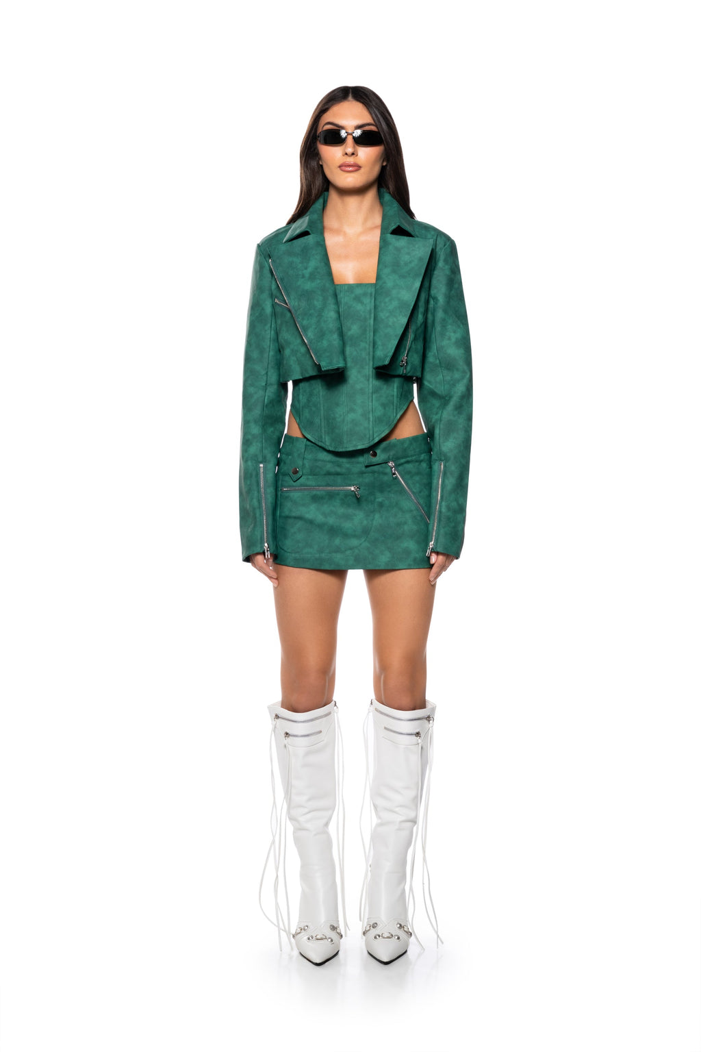 LUCKY ME MOTO FAUX LEATHER JACKET