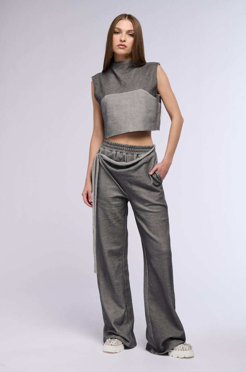 MAIA MOCK NECK SLEEVELESS TOP