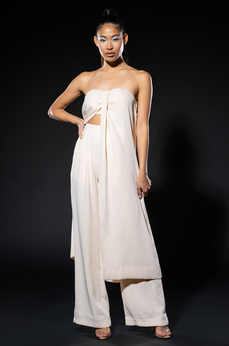 AMELIA LONG STRAPLESS TOP