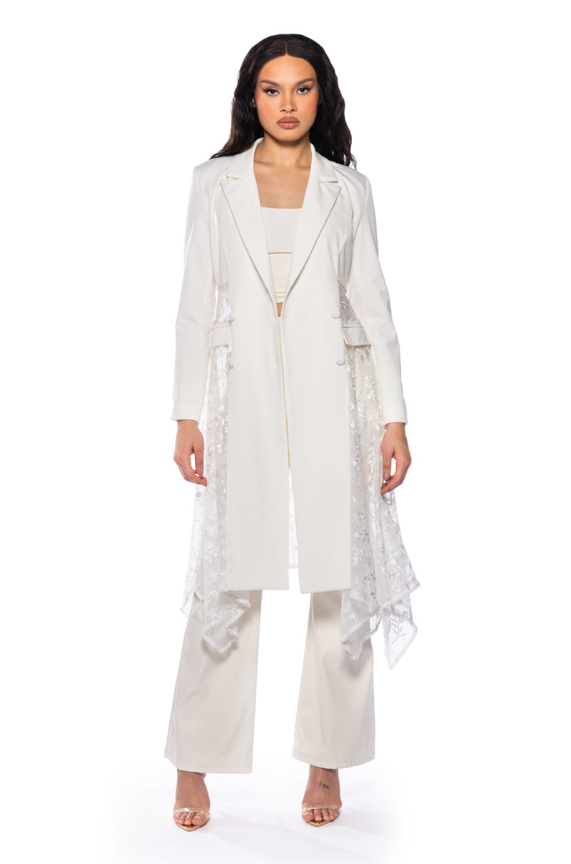SPRING HAS SPRUNG LACE TRENCH