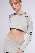 STREET STYLE DISTRESSED KNIT SWEATER
