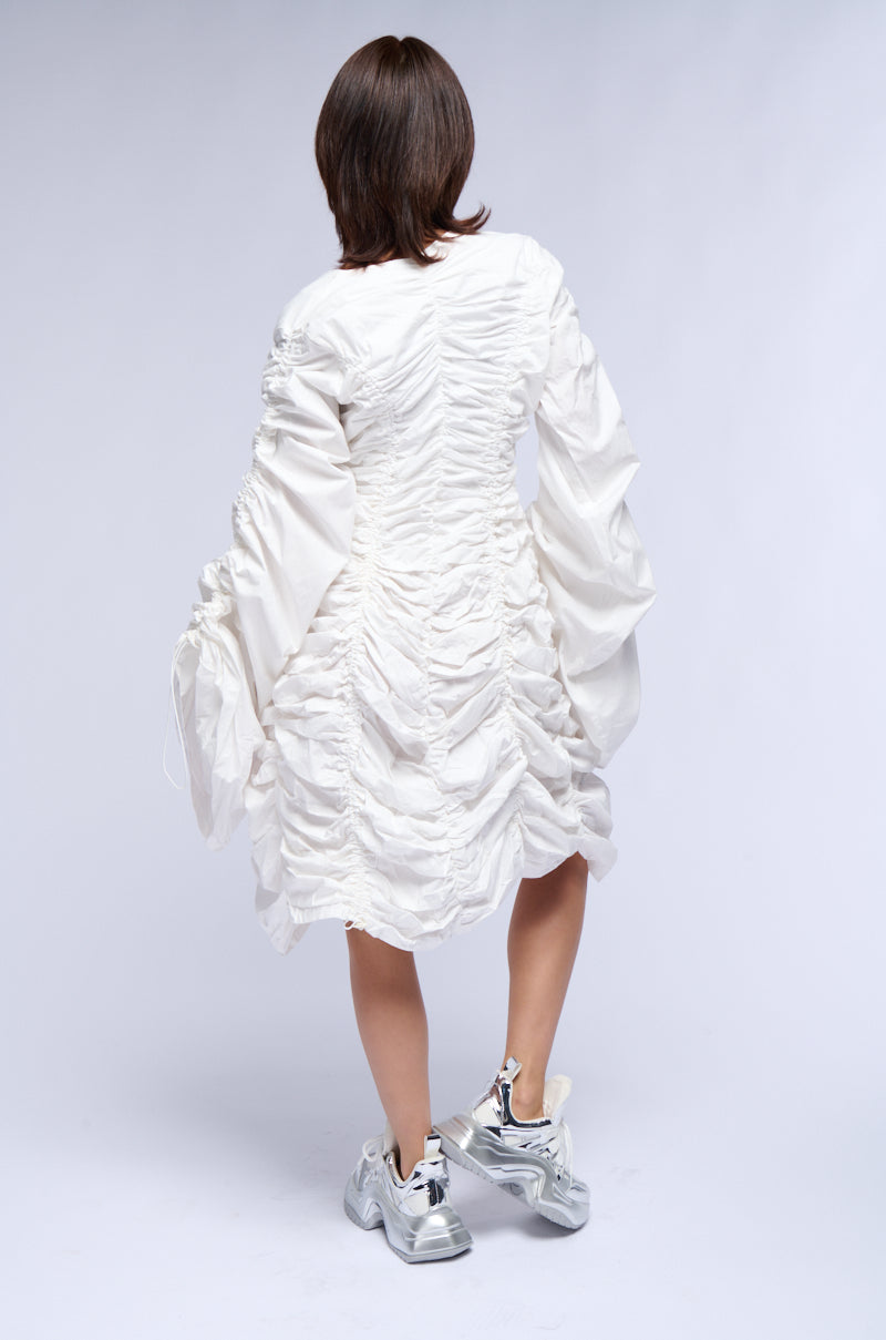 STUNTING ON YOU RUCHED MINI DRESS