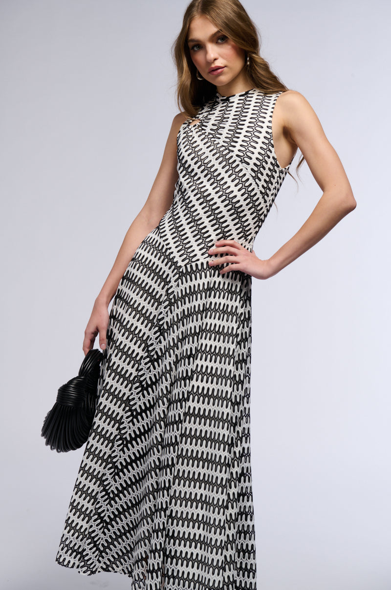 SWEET AND SOPHISTICATED CROCHET MAXI DRESS
