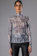 TAYA LONG SLEEVE MESH TOP